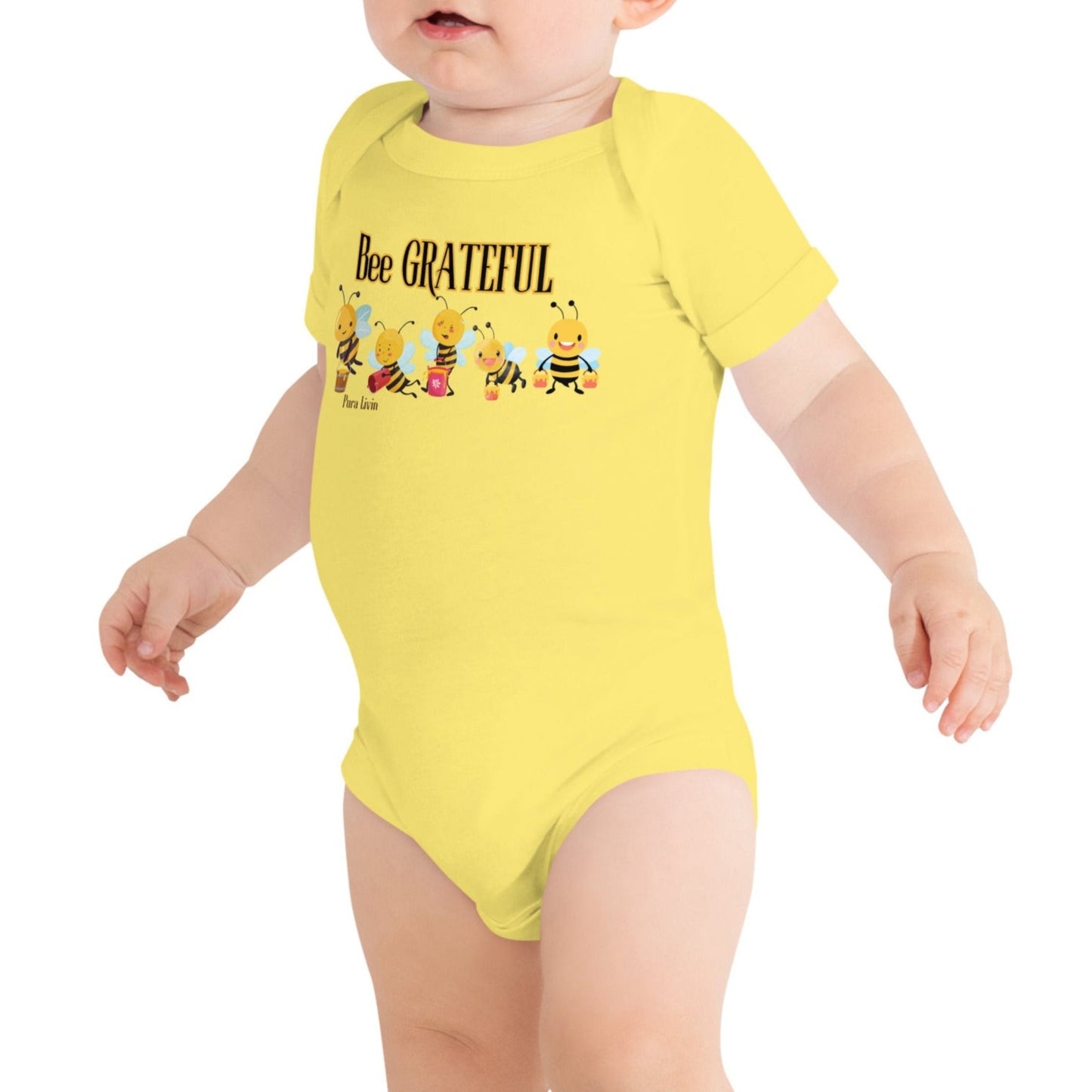 Bee GRATEFUL Baby short sleeve onesie - Unisex