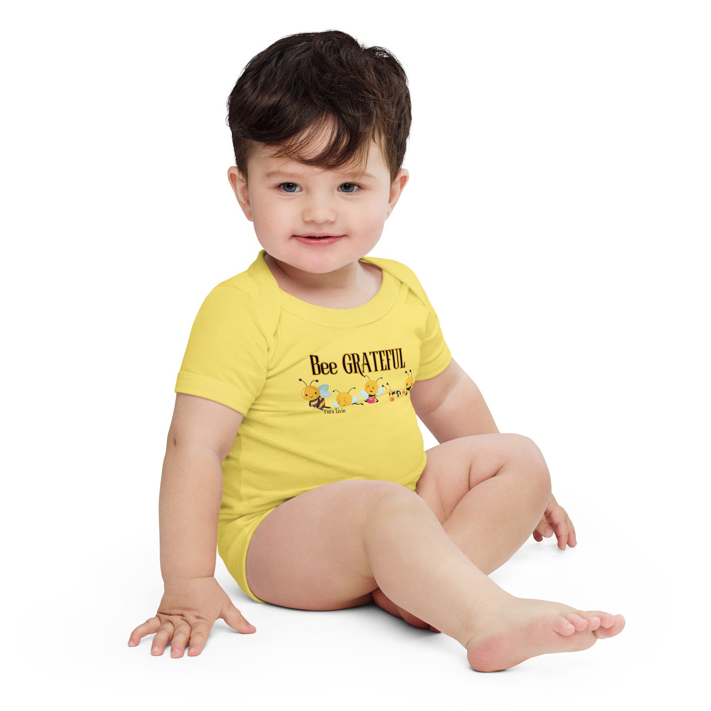 Bee GRATEFUL Baby short sleeve onesie - Unisex