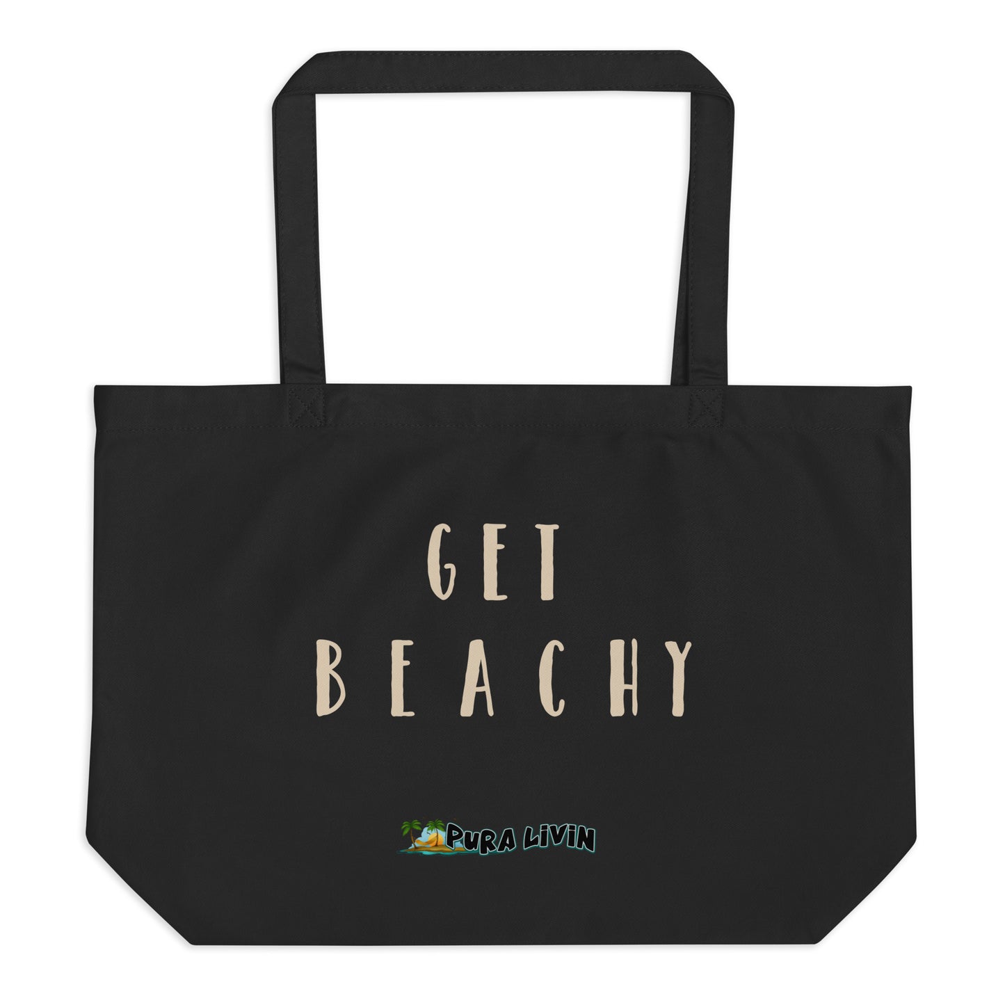 Get Beachy Large Organic Cotton Twill Carry-all Tote Bag