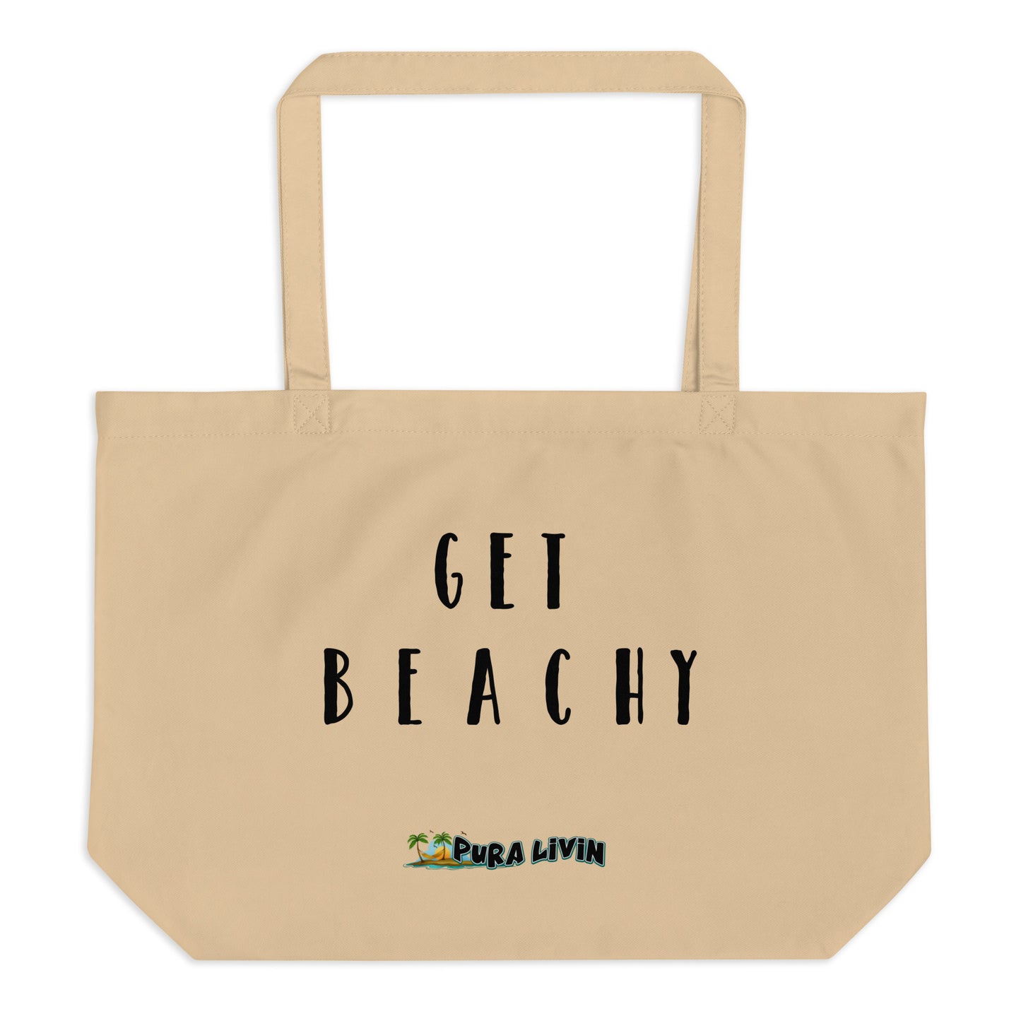Get Beachy Large Organic Cotton Twill Carry-all Tote Bag