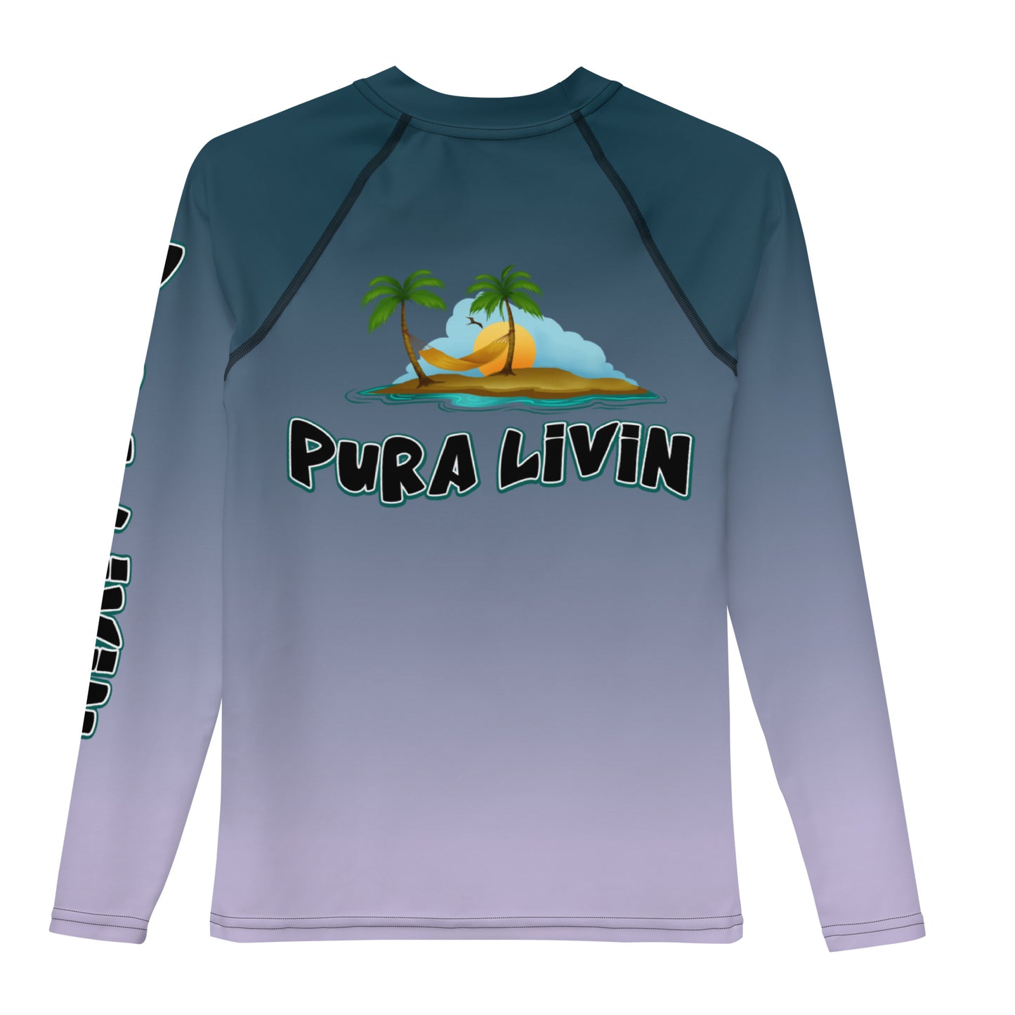 Sunset Logo - Youth Unisex Ombre Performance Shirt / Rash Guard UPF 50+