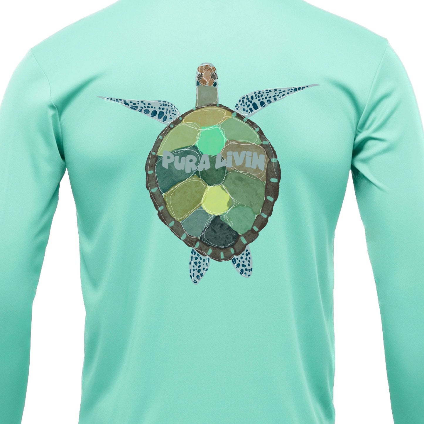 YOUTH and ADULT  Sea turtle Serenity - Unisex UPF 50+ Performance Hoodie