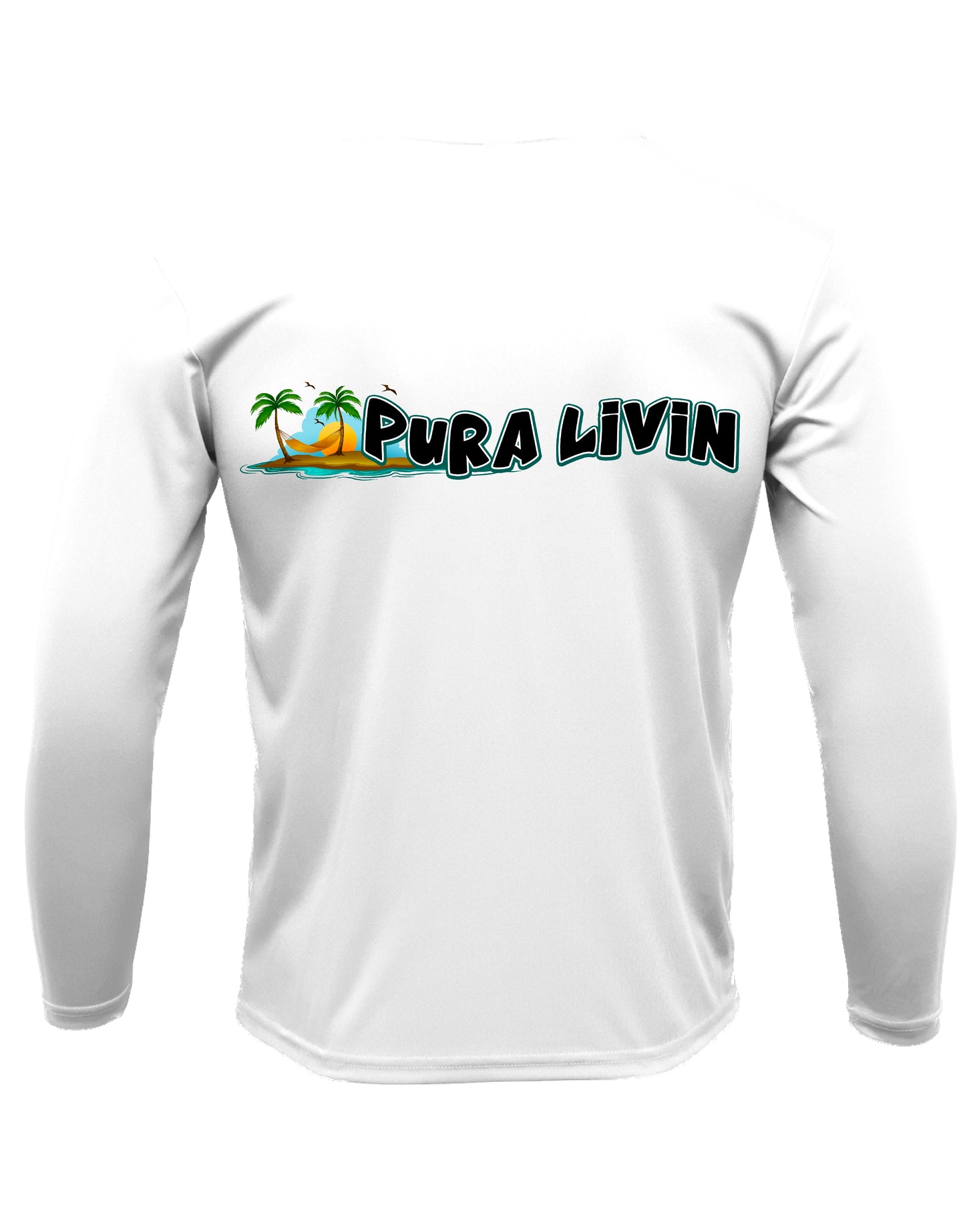 Pura Livin Sunset Logo UPF 50+ Performance Shirt - Women's V-Neck