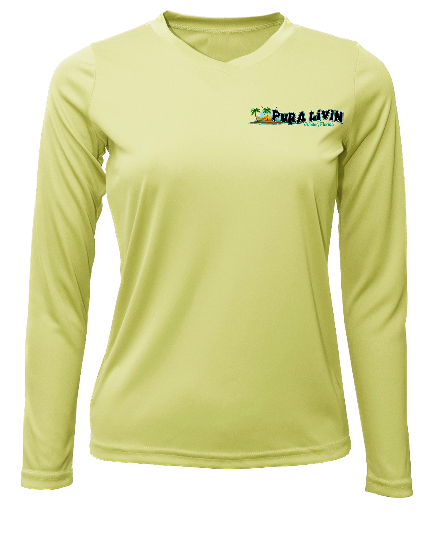 Sea Turtle - Women's V-Neck UPF 50+ Performance Shirt