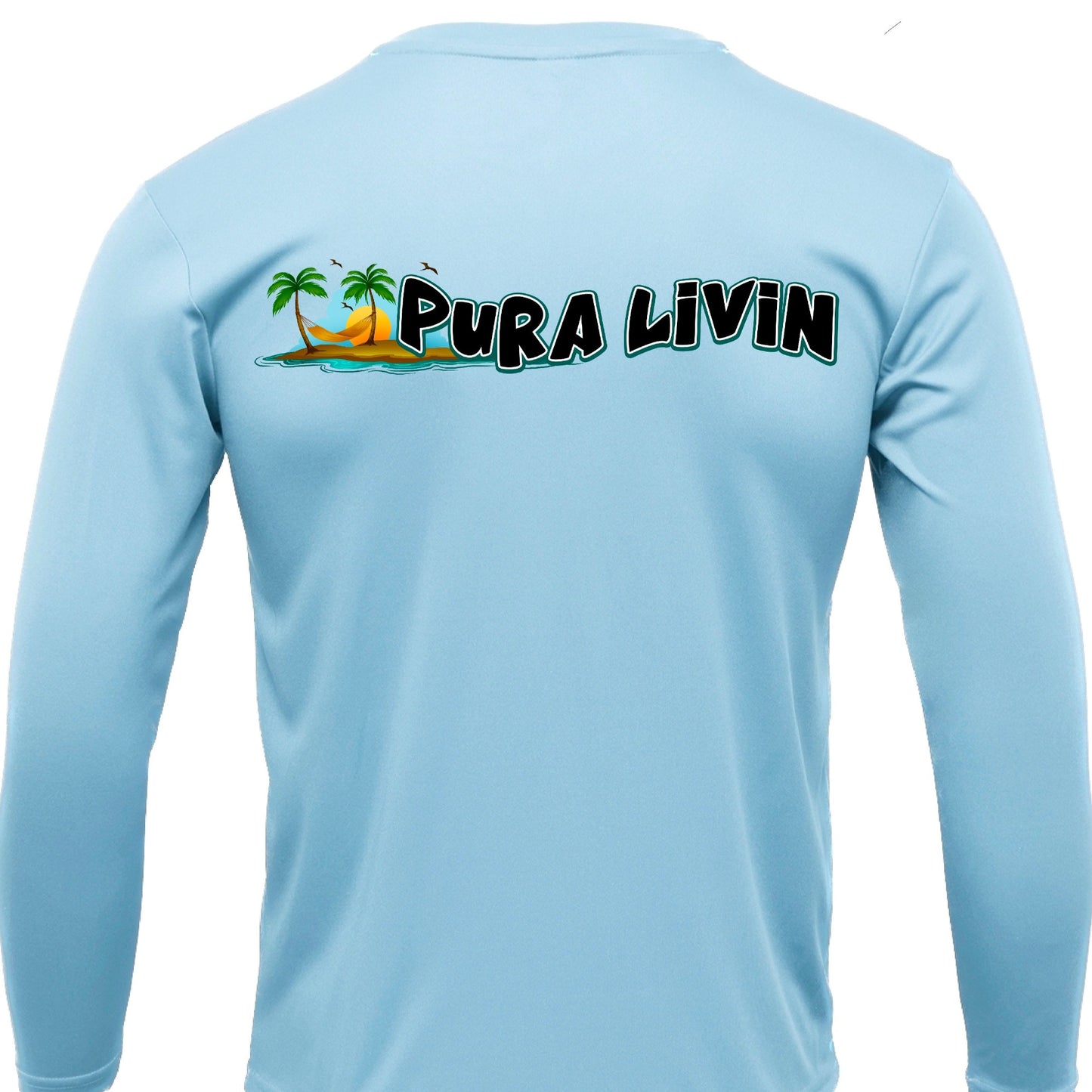 Pura Livin Sunset Logo UPF 50+ Performance Shirt - Women's V-Neck