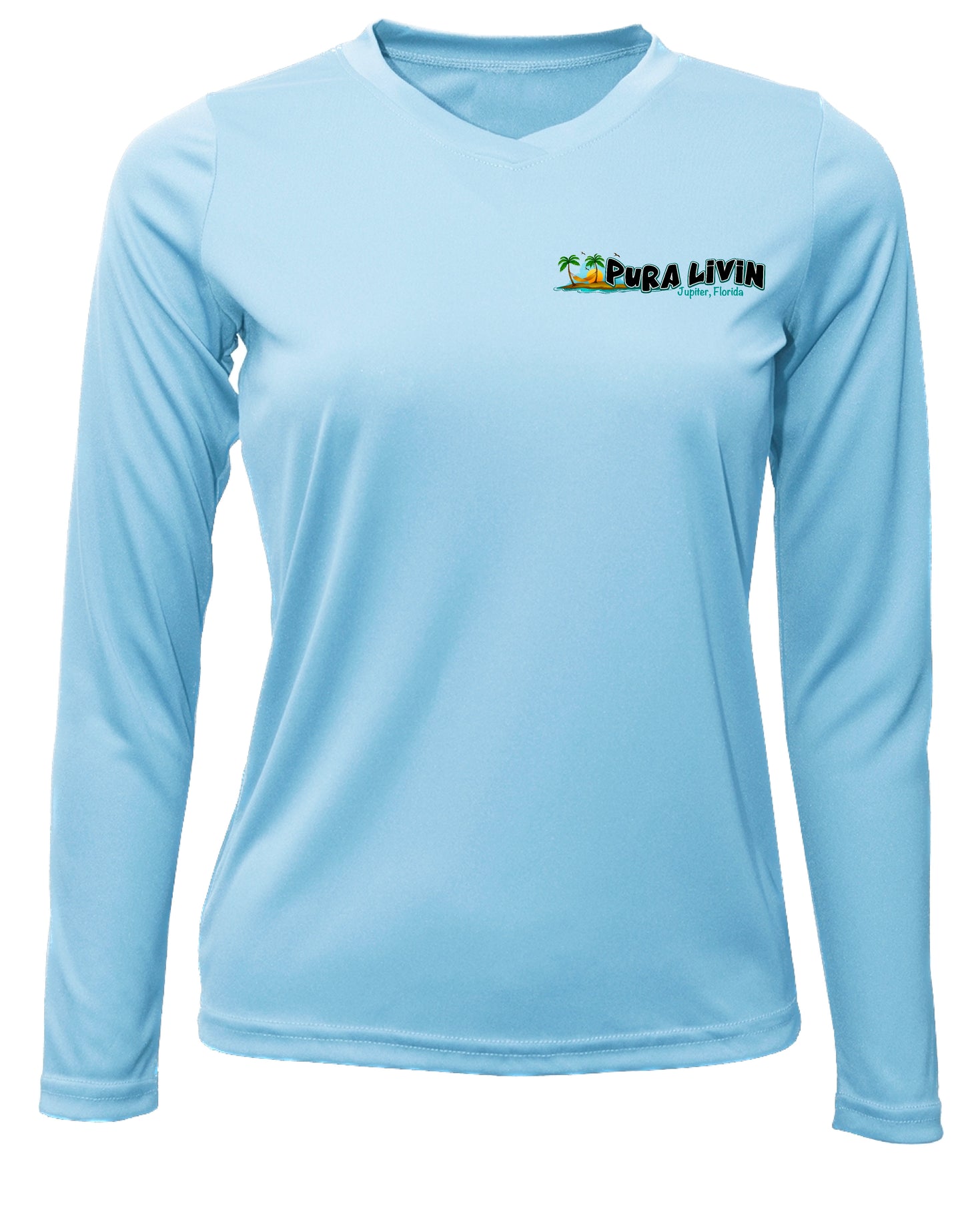 Sea Turtle - Women's V-Neck UPF 50+ Performance Shirt