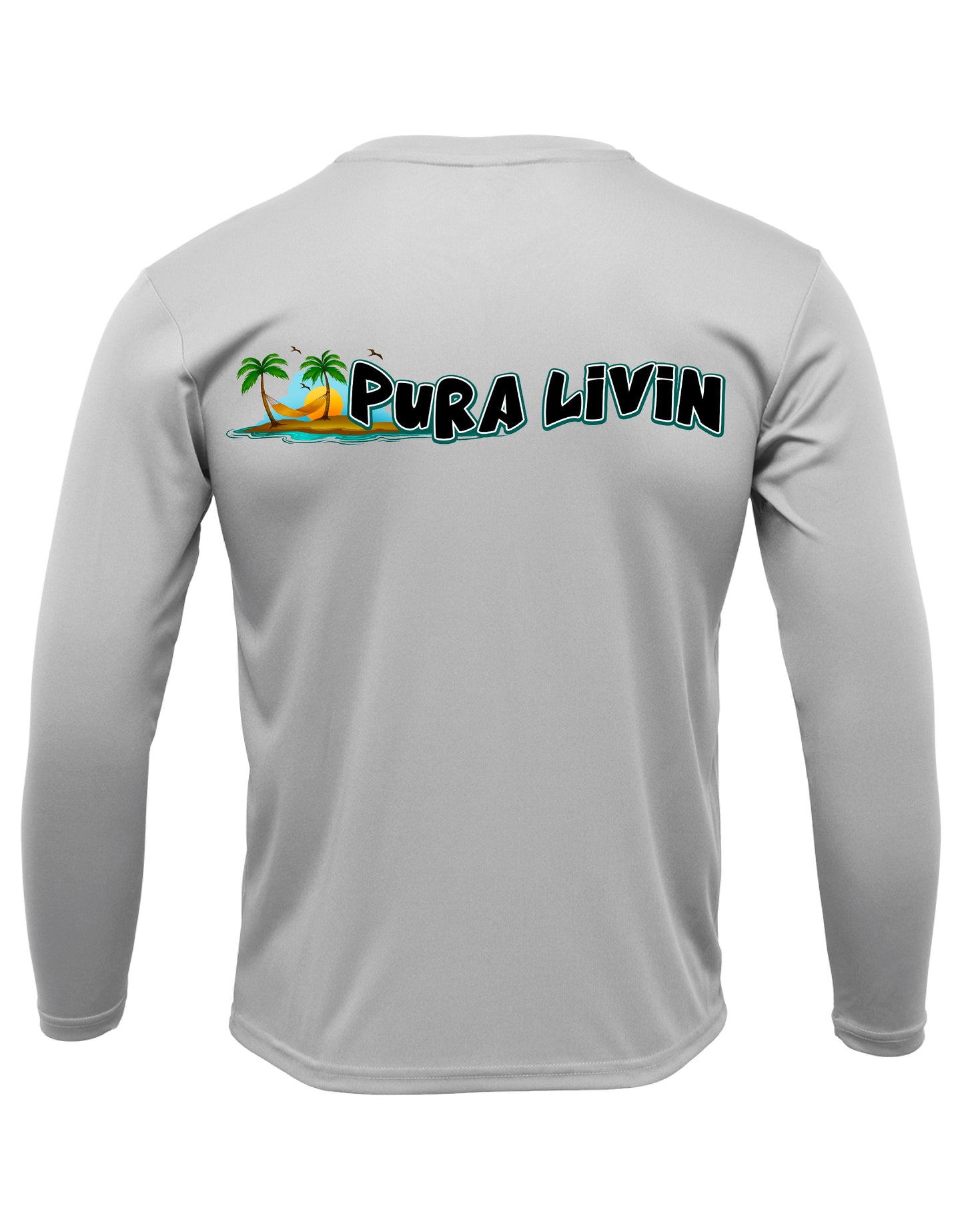 Pura Livin Sunset Logo UPF 50+ Performance Shirt - Women's V-Neck