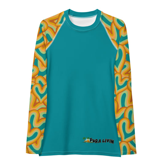 Hippie Love - Women's Rash Guard UPF 50+