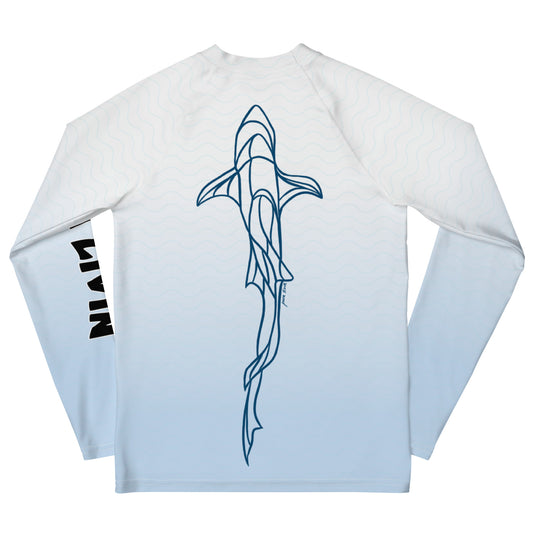 Ink Shark Ombre - Unisex Youth Rash Guard UPF 50+