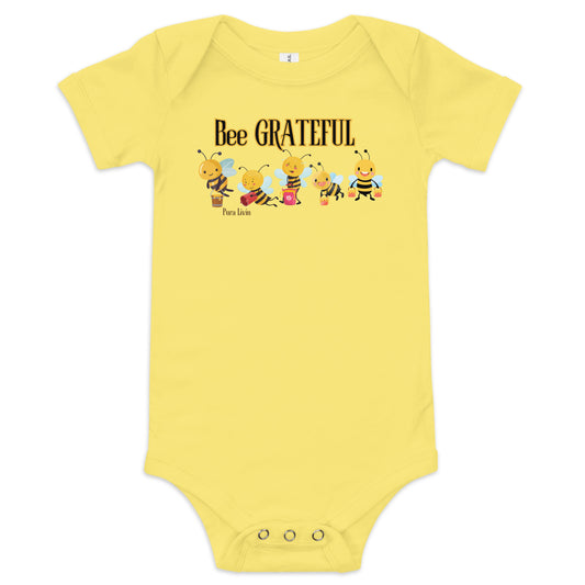 Bee GRATEFUL Baby short sleeve onesie - Unisex