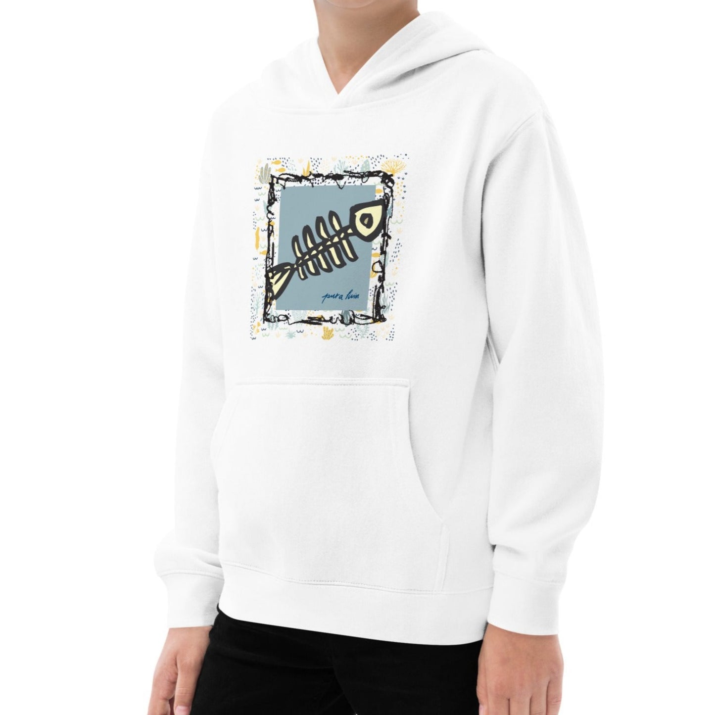 Aqua Adventure Fishbone - Youth Unisex Hoodie