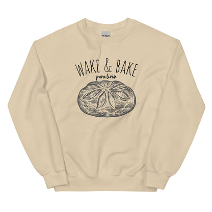 Wake & Bake crew neck sweatshirt - Unisex