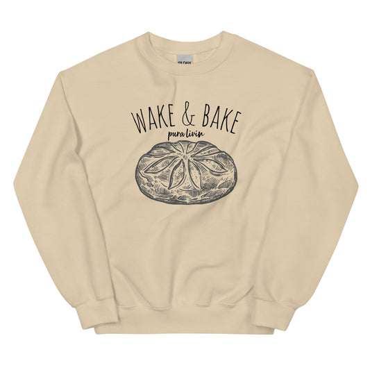 Wake & Bake crew neck sweatshirt - Unisex