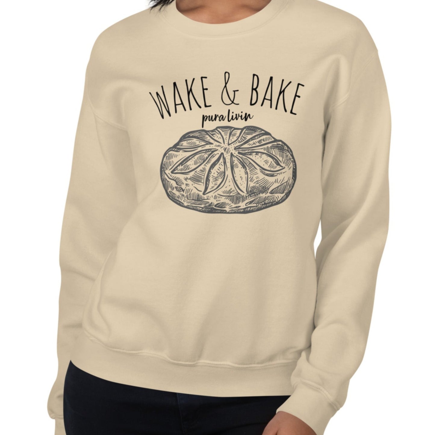 Wake & Bake crew neck sweatshirt - Unisex