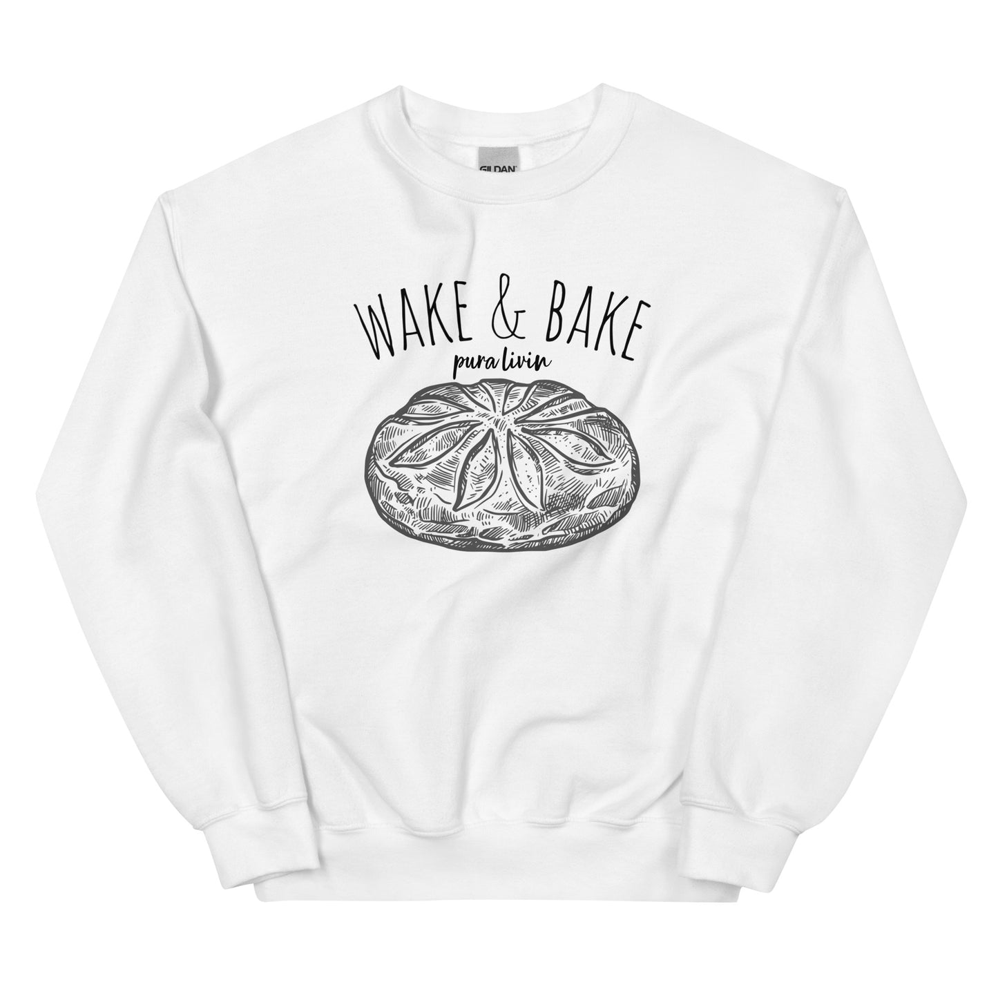 Wake & Bake crew neck sweatshirt - Unisex