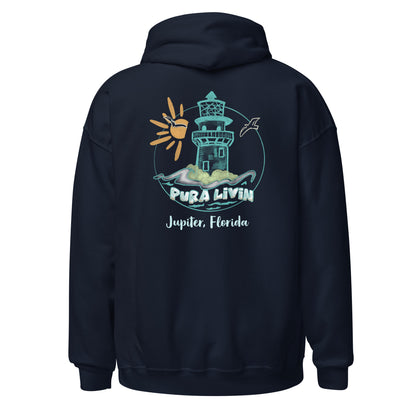 Jupiter Lighthouse Icon - Unisex Hoodie