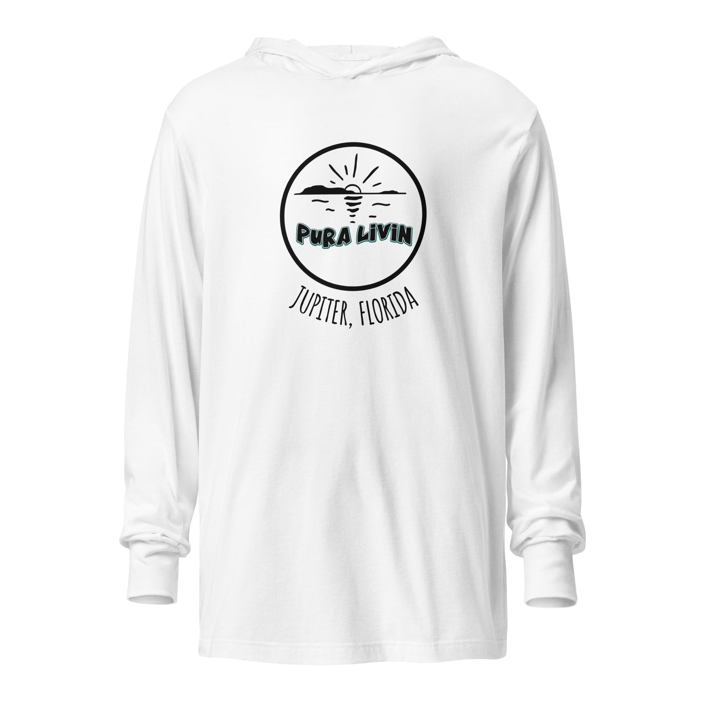 Pura Livin Sunset Signature Lightweight Long Sleeve Hoodie Tee - Unisex