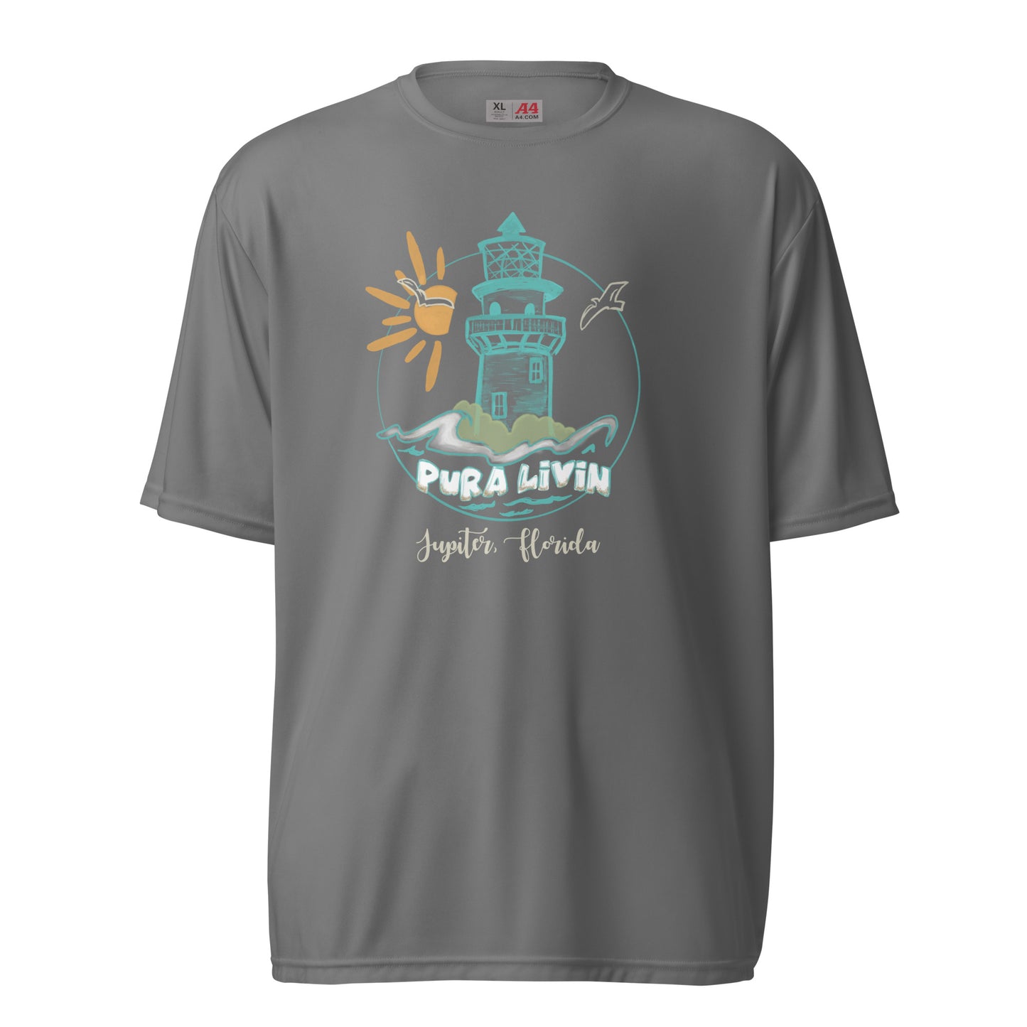 Jupiter Lighthouse Short Sleeve - Unisex Performance Tee UPF 44+