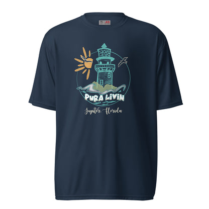 Jupiter Lighthouse Short Sleeve - Unisex Performance Tee UPF 44+