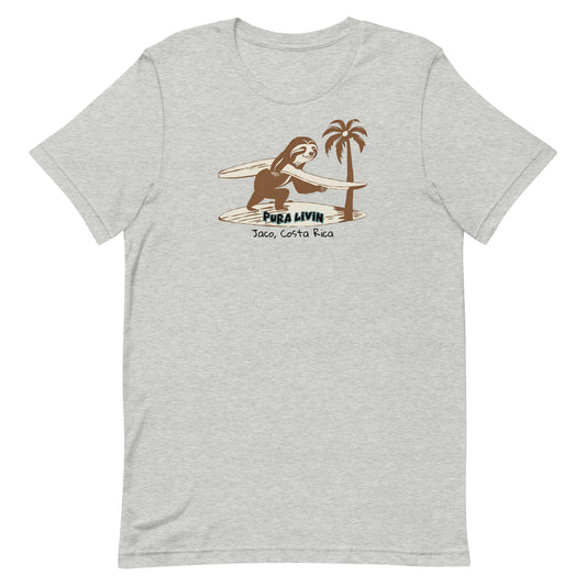 Surfing Sloth Costa Rica - Unisex Tee